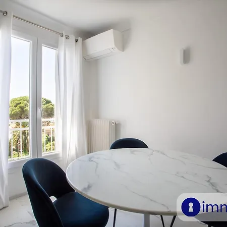 아파트 T2 Air-conditioned Sea View Cimiez District *